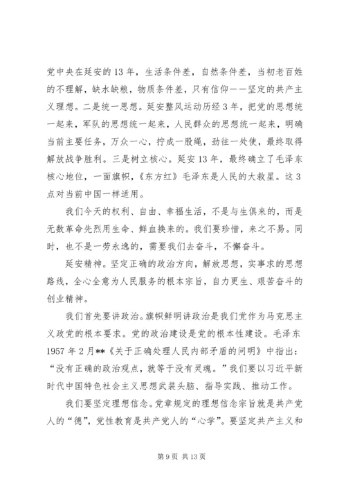学习延安精神有感三篇.docx