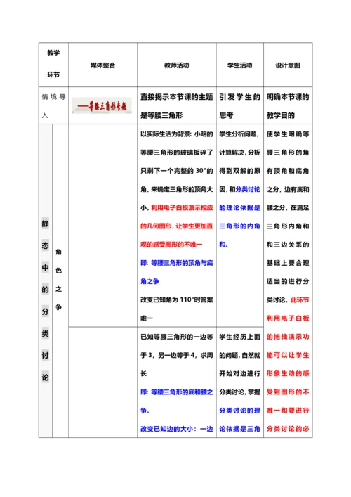 数学中的分类讨论思想之等腰三角形专题.docx