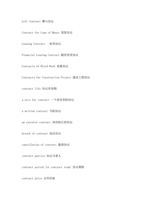 合同翻译常用词汇.docx