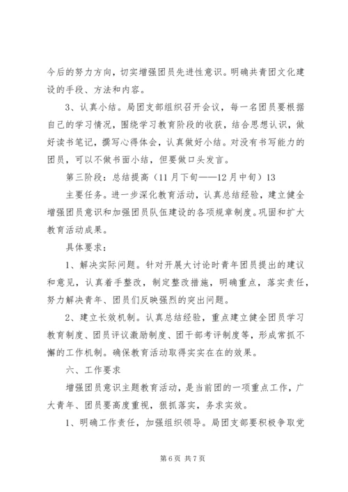 关于以学习“三个代表”重要思想为主要内容的增强共青团员意识主题教育活动的实施意见.docx
