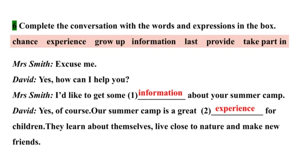 Module 7 Unit 3  Language in use课件2023-2024学年度外研版英