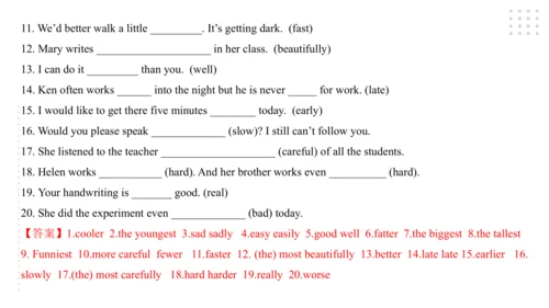 Module 3 Life now and then 模块小结课件45张PPT