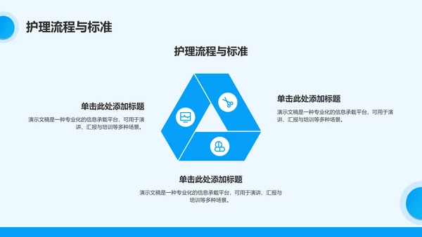 蓝色简约风眼科护理个案汇报PPT模板