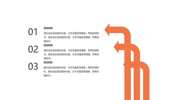 橙色渐变简约风商务汇报PPT模板