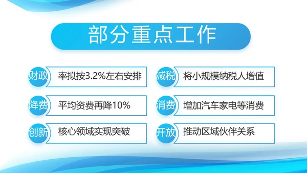 蓝色大气党建党支部年终工作汇报PPT