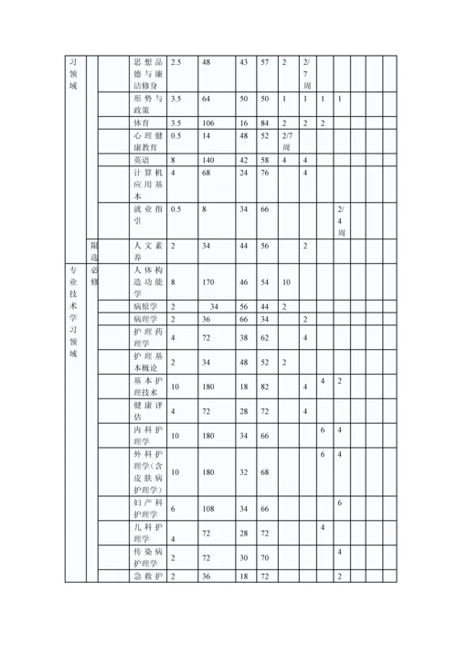 护理专业人才培养专题方案.docx