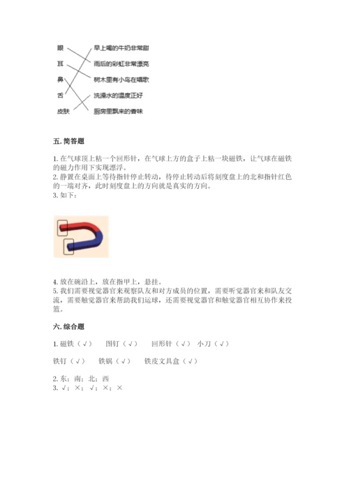 教科版小学科学二年级下册 期末测试卷（轻巧夺冠）.docx