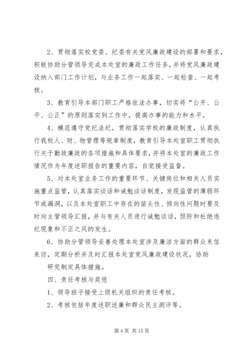 学校党风廉政建设责任书 (2).docx