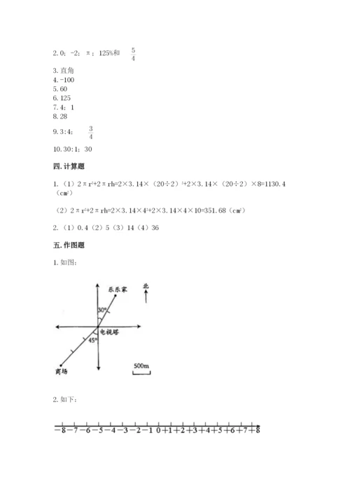 小学数学六年级下册小升初真题模拟测试卷含答案【完整版】.docx