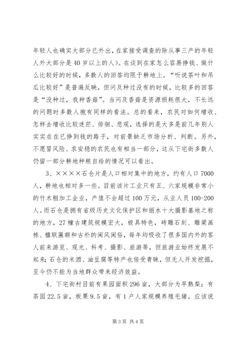 乡镇蹲点调研体会.docx