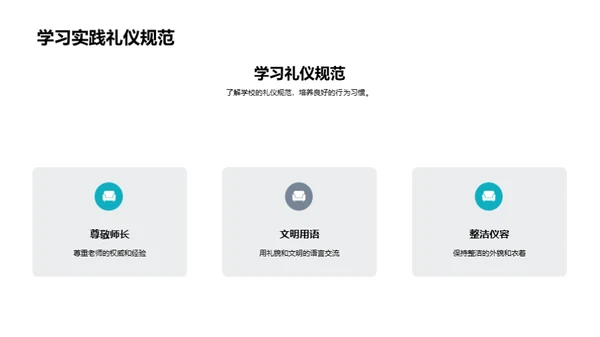 高一新生文明礼仪指南