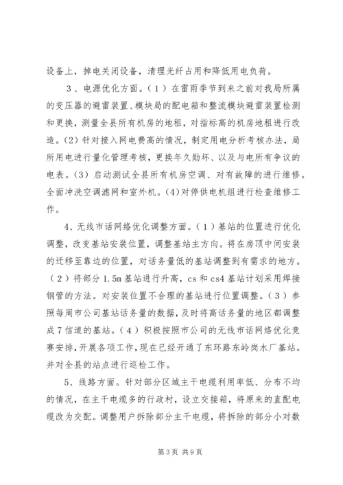 县网通公司上半年责任目标完成情况自查报告.docx