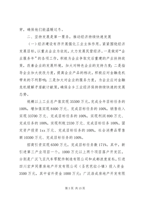 年度乡政府工作总结及年工作计划.docx