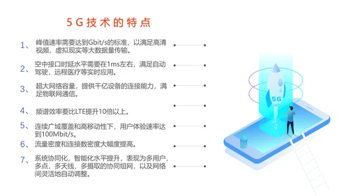 5G时代赋能未来专题宣传介绍PPT模板