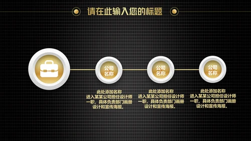 炫酷黑金科技工作汇报通用PPT模板