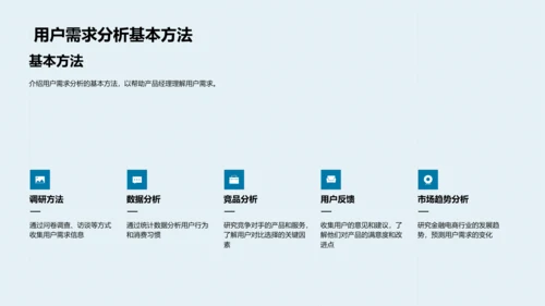 金融电商用户分析PPT模板