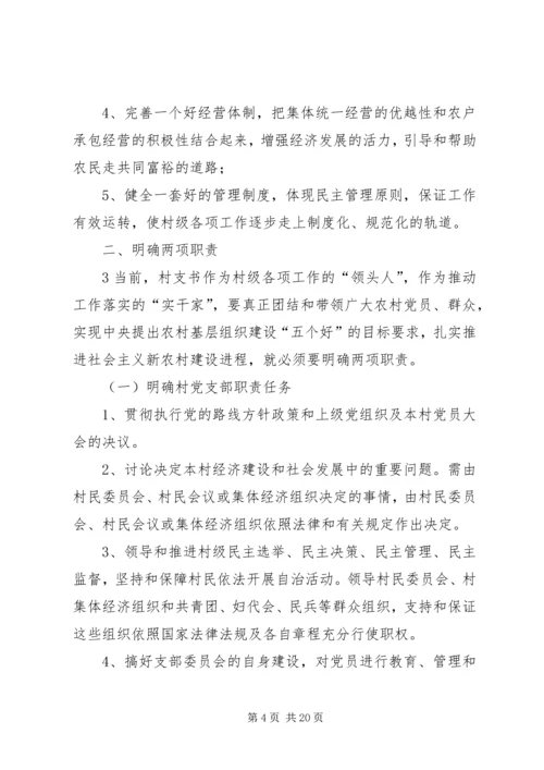 怎样当好一名村党支部书记.docx