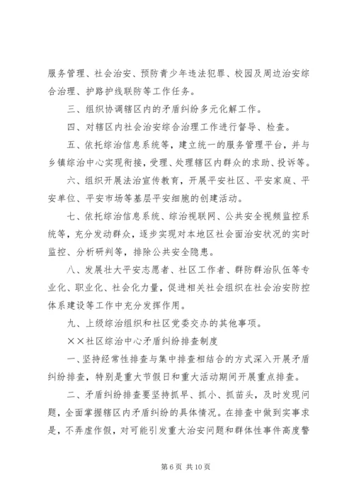 乡镇综治工作中心上墙制度.docx