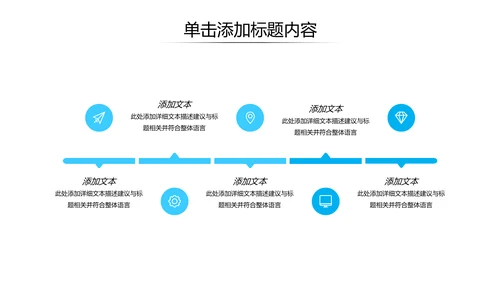 蓝色简洁企业宣传公司简介商务PPT模板