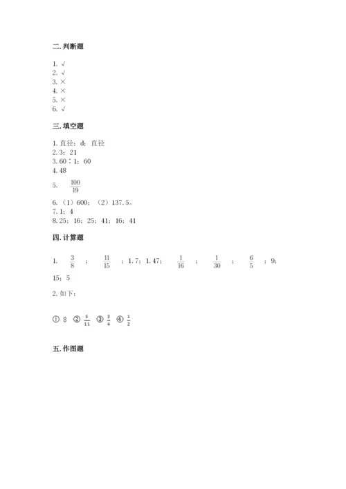 小学六年级数学上册期末卷附答案（夺分金卷）.docx