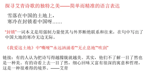 九年级上册 第一单元 名著导读《艾青诗选》课件(共20张PPT)