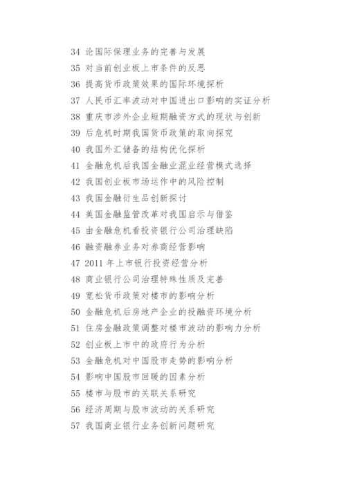 金融学院论文题目的选择.docx