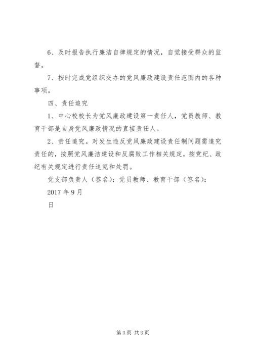 新开地乡党风廉政建设目标责任书 (4).docx