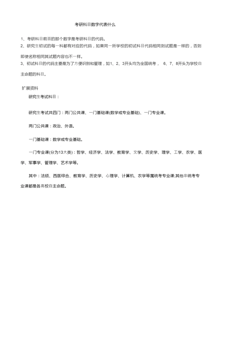 考研科目数字代表什么.docx