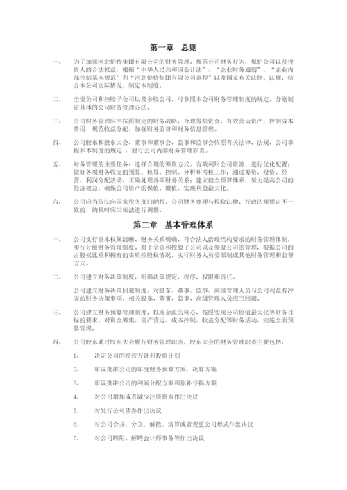 河北伦特集团财务管理制度.docx