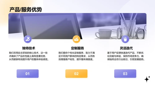紫色渐变风创新创业计划书PPT模板
