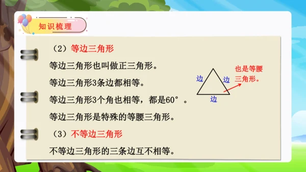 第五单元：三角形（单元复习课件）-人教版四年级数学下册(共41张PPT)