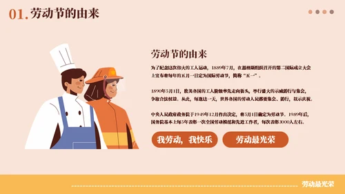 五一致敬劳动者通用PPT模板