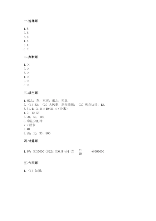 小学数学六年级上册期末测试卷【考点提分】.docx