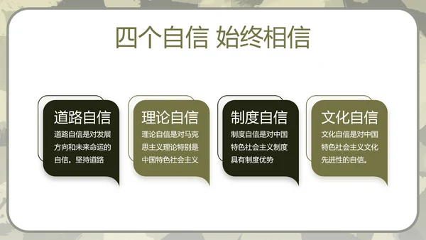 迷彩风军事部队演讲PPT