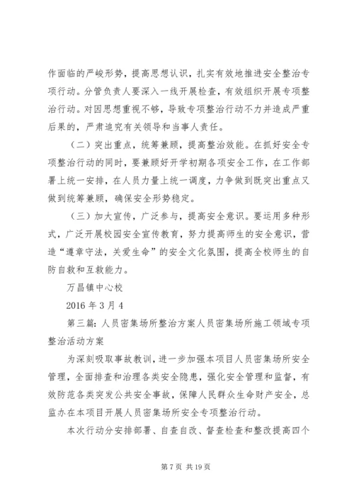 人员密集场所安全管理工作实施方案.docx