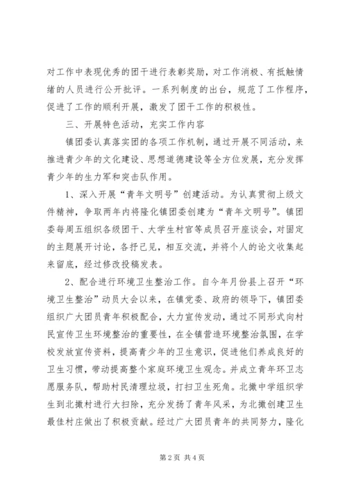 团委半年度汇报范文.docx