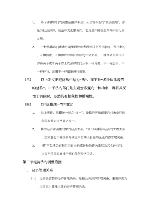 2023年经济法学听课笔记.docx