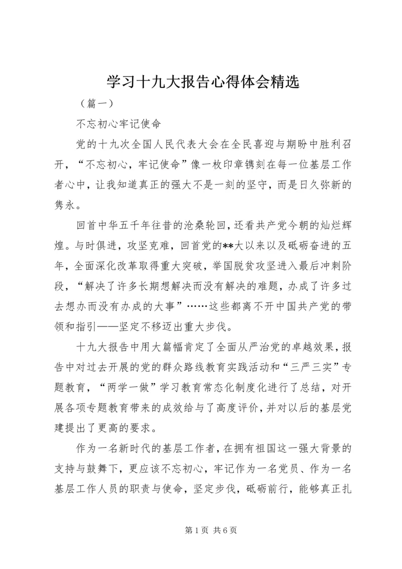 学习十九大报告心得体会精选 (2).docx