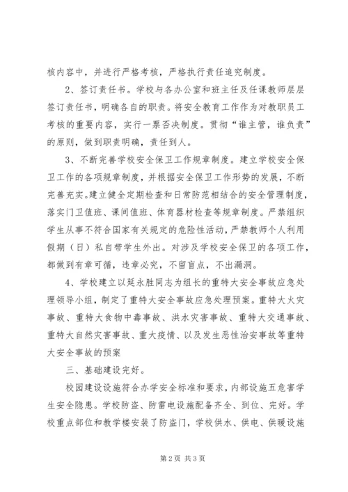 学校安全工作自查报告 (35).docx