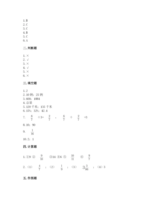 2022六年级上册数学期末测试卷精品【历年真题】.docx