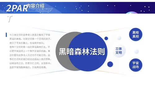 《三体》科幻小说读后感通用PPT模板