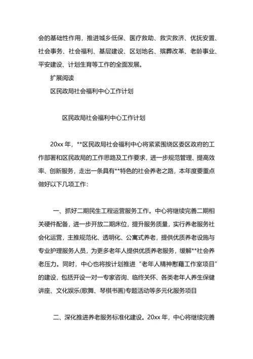 民政系统推进社会福利的工作计划.docx