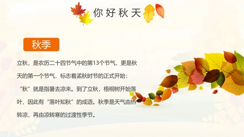 秋天来了银杏树旅游日记秋风季动态PPT