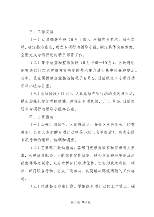 违法排污企业环保综治方案.docx