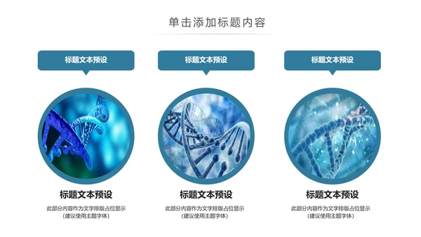 基因生物化学医疗医学DNA学术研究报告PPT模板