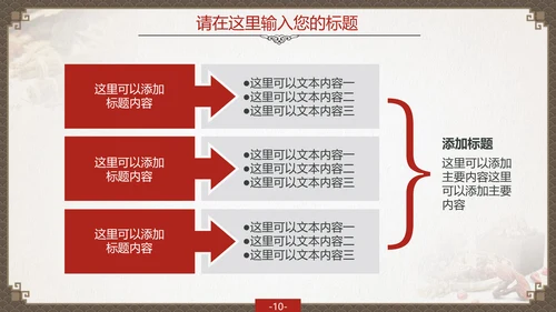 传统中国风中药药材老中医PPT模板