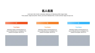 名人名言-简约商务3项图示