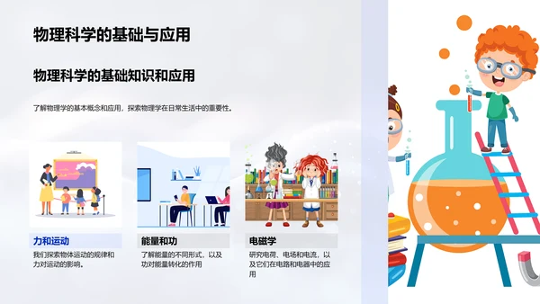 科学学习成果汇报PPT模板