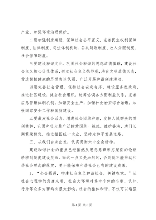 党支部学习十六届六中全会总结.docx