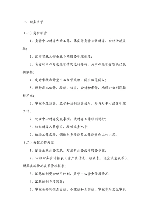 公司健管中心财务工作手册模板.docx
